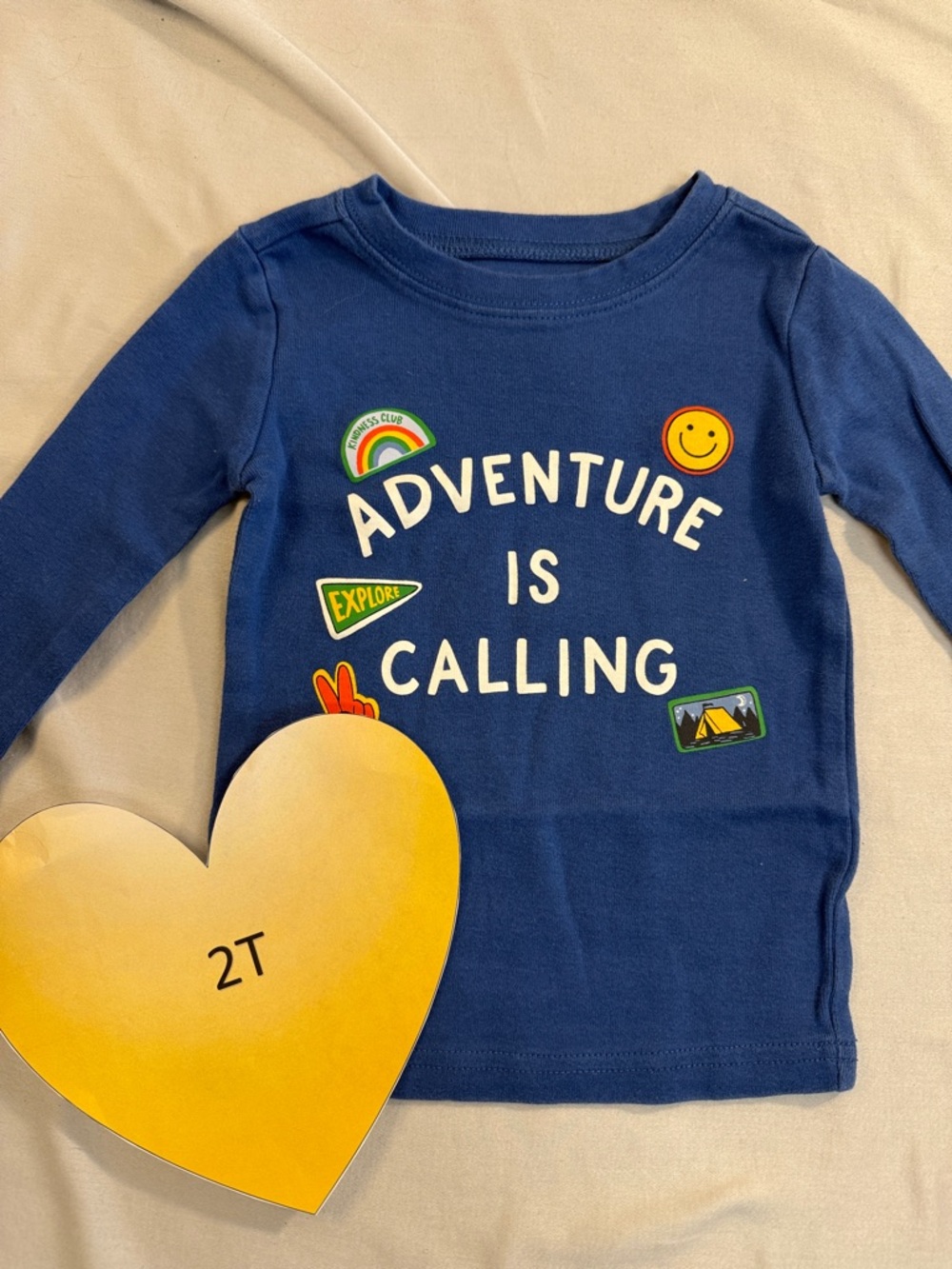Old Navy - 2T Adventure Graphic Long Sleeve Tee - Blue